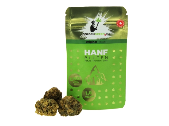 GOLDENGREEN | PREMIUM SWISS INDOOR CBD HANF BLÜTEN - Original Flower 1G